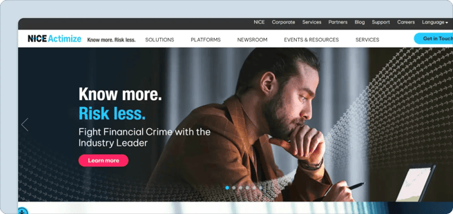 nice-actimize-homepage